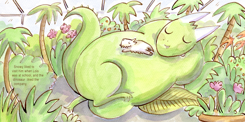 In the greenhouse!