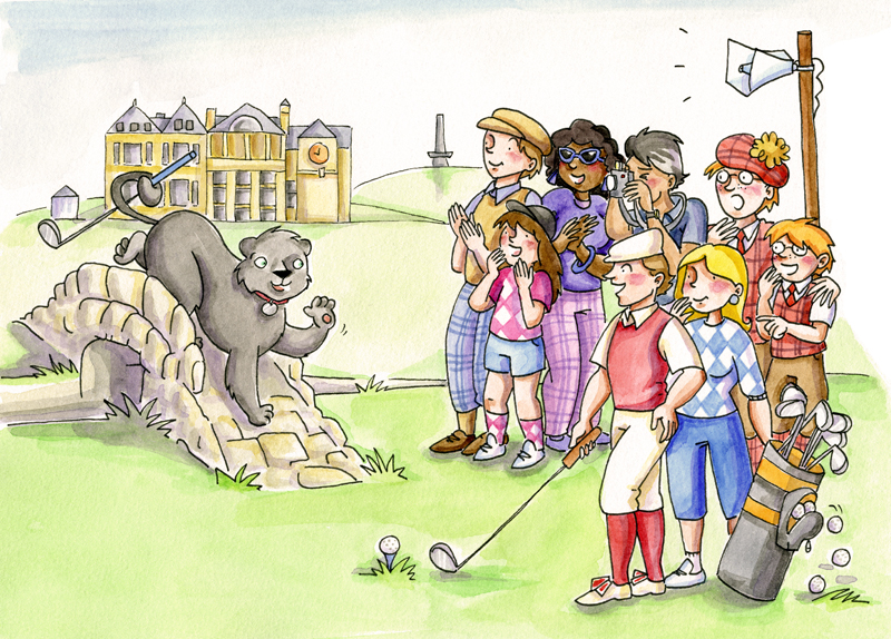 Sultan plays golf